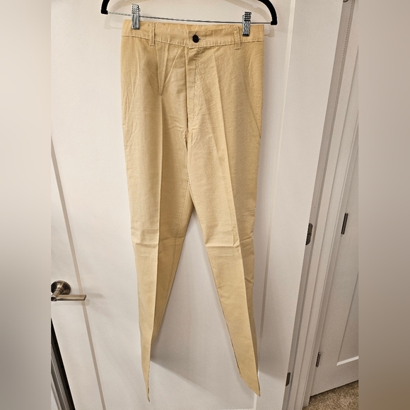 NWOT - Vintage - Daniel Laurent Pants - Paris - Cotton - Pale Tan - Size 42 EU - Picture 2 of 7